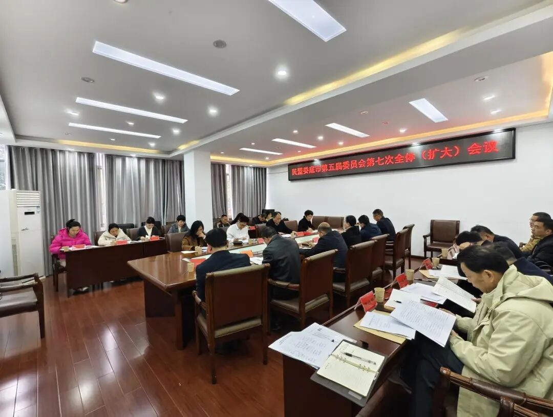民盟娄底市委会传达学习全国两会精神